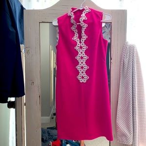 Hot pink dress, Vince Camuto Dress, Inspired Lilly Pulitzer Dress, classy dress